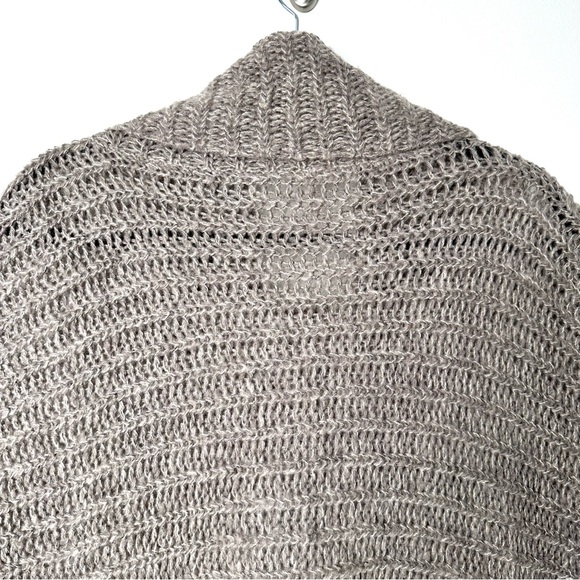 Free People Oversized Cozy Short Sleeve Cowl Neck Chunky Knit Sweater - Picture 7 of 11